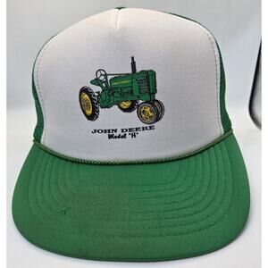John Deere Model H Tractor Vintage Trucker Hat Mesh Snapback Adult OSFA